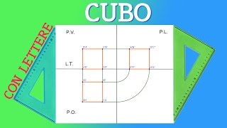 Proiezione Ortogonale di un Cubo  Liceo Scientifico [upl. by Aihsekyw815]