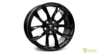 18quot TSS Flow Forged Wheel for the Tesla Model 3 in Gloss Black [upl. by Arahsak]