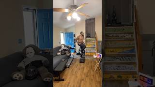 Learning To Do Step Aerobics With TheJ Jordan 92324 clip21 Board Straight and 1Knee Lifts Rotating [upl. by Inwat]