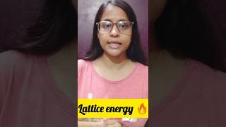 Lattice Energy Part 1 shorts chemistry shortsyoutube [upl. by Marinelli]