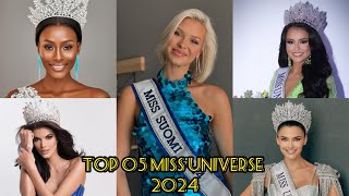 Top 05 favoritas MissUniverse 2024 [upl. by Gurtner]