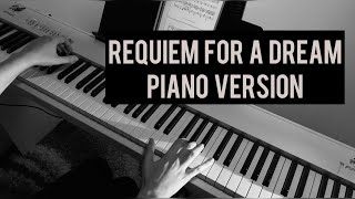 Requiem for a Dream  Lux Aeterna piano [upl. by Llerrut]