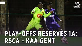 Playoffs Reserves 1A RSCA 14 KAA Gent [upl. by Matusow90]