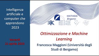 Ottimizzazione e Machine Learning [upl. by Player]