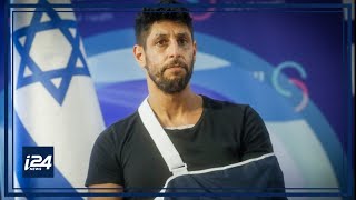 L’acteur de Fauda Idan Amedi sexprime à sa sortie d’hôpital [upl. by Vasilek]