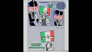 Mini cómic de México countryhumans 🇲🇽México🇲🇽 y 🇺🇸Usa🇺🇸 [upl. by Alam]