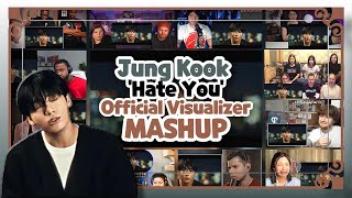 정국 Jung Kook quotHate Youquot Official Visualizer Reaction Mashup 해외반응 모음 [upl. by Ianahs]