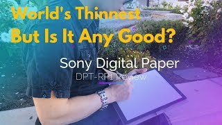 Sony Digital Paper Review  DPTRP1 [upl. by Legra272]