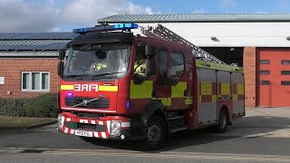 TWOTONES Suffolk Fire amp Rescue Service  Ipswich East S01P4 Retained Turnout to Ipswich Incident [upl. by Idnar]