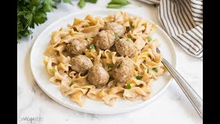 Instant Pot Swedish Meatballs and Noodles  The Recipe Rebel [upl. by Yolanda]