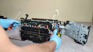 HOW TO REPLACE THE FUSER UNIT ON HP M1132 M1136 M1212 M1212NF M1214 M1216 M1217 [upl. by Costanza197]