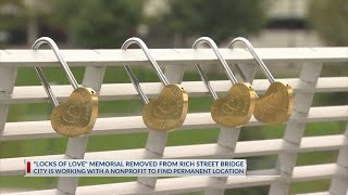 ‘Locks of Love’ memorial removed from bridge [upl. by Tiram163]