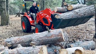 Firewood Tractor  Kioti CK2610 [upl. by Natsirk]