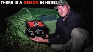 I OPENED A DYBUK BOX WHILE CAMPING ALONE IN THE WOODS DEMONIC  SCARIEST NIGHT OF MY LIFE [upl. by Risley737]