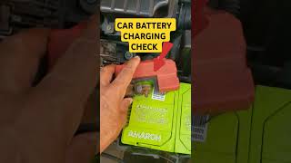 CAR BATTERY  CHARGING CHECK  car  shorts [upl. by Seamus67]