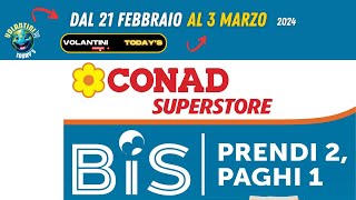 CONAD SUPERSTORE dal 21 febbraio al 3 marzo 🟢⚪️🔴 [upl. by Carter]