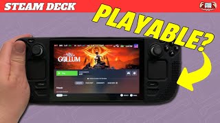 Gollum on the Steam Deck  Is it Playable Is it Fun [upl. by Tselec912]