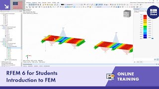 RFEM 6 for Students  Introduction to FEM  Oct 27 2022 [upl. by Kifar]