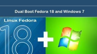 Dual boot Installation windows 7 and fedora 18 [upl. by Lezirg]