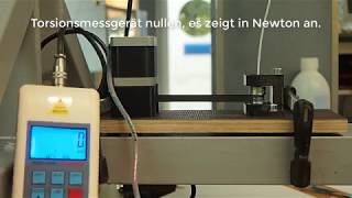 Neuer Extruderantrieb für Filament Zugtest new extruder drive torsion test [upl. by Eecyac]