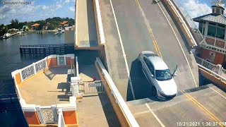 Drawbridge Opens While Car Is Still Crossing [upl. by Llireva]