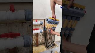 Floor heating water distributor installation creative inspiration [upl. by Kenji]