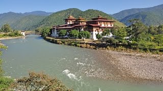 Bhutan  Punakha Valley amp Punakha Dzong [upl. by Opalina]