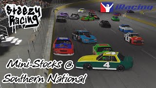 MINI TANKS Mini Stocks at Southern National Motorsports Park  iRacing  SteezyRacing [upl. by Lanahtan]