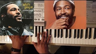 MARVIN GAYE  MERCY MERCY ME PIANO TUTORIAL E MAJOR [upl. by Sarine]