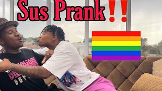 ACTING SUS 🏳️‍🌈 PRANK ON Andile Mpisane 😱  He Kicked Me Out [upl. by Yarb]