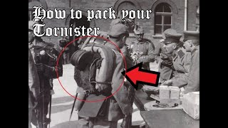 How to pack a WWI German Tornister WWI German Reenactor Tutorial [upl. by Acissej]