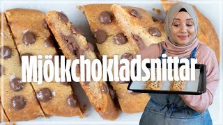 MJÖLKCHOKLADSNITTAR  KOLASNITTAR MED INBAKAD MJÖLKCHOKLAD [upl. by Aicarg422]