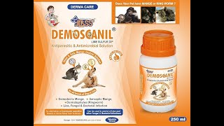 DEMOSCANIL  LIME SULFUR DIP IN DOGS AND CATS VETERINARY MEDICINE RINGWORMDEMODICOSISSCABIES [upl. by Pik]