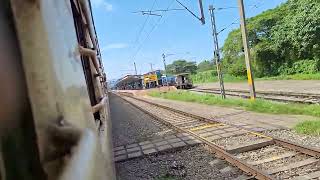 Arriving at Vadakara station 16160 Mangaluru Central Tambaram express [upl. by Gaile878]