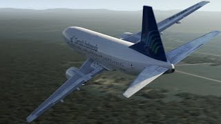 Garuda Indonesia Flight 421  Ditching Animation [upl. by Ledairam]