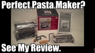 Perfect Kitchen Pasta Machine Marcato Imperial  Review [upl. by Airamalegna952]