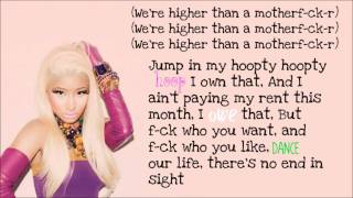 Nicki Minaj Starships On Screen Lyrics NEW SONG 2012 [upl. by Aisena]