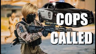 INSANE Karen Threatens To Call POLICE On Airsofters [upl. by Ayikur577]