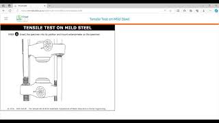 Tension test for Ductile material using extensometer on Universal Testing Machine  Solid Mechanics [upl. by Miki]