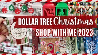 NEW Dollar Tree CHRISTMAS Shop with Me 2023  Christmas Decorations  MUST SEE New Decor [upl. by Aizat]