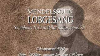 Mendelssohn  Symphony 2  mov 410 [upl. by Kalila439]