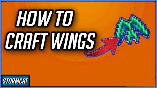 TERRARIA 14 HOW TO CRAFT WINGS 2020  EASY TERRARIA WING CRAFTING GUIDE [upl. by Milda]