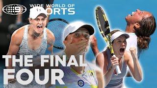 Every match point from the final four women Australian Open 2022  Wide World of Sports [upl. by Persson868]