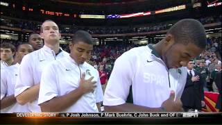 Marcus Canty Sings the National Anthem 2012 NCAA Champions Classic [upl. by Mela]