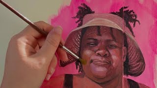 How to paint successful GOUACHE PORTRAITS 🎨 [upl. by Eimia]