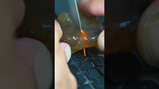 Watch What This Agate Does agate rocks lapidary thefinders geology rockcutting  shorts wow [upl. by Ardekan]