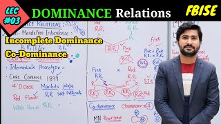 Dominance relationship  Incomplete dominance and Codominance  class 12 biology [upl. by Eirallam53]