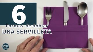 6 formas de doblar una servilleta de papel con bolsillo para cubiertos [upl. by Bathsheba988]