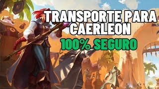 COMO TRANSPORTAR PARA CAERLEON 100 SEGURO  ALBION ONLINE [upl. by Simaj804]