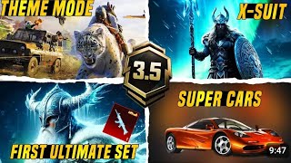 35 Update Glacier XSuit amp Glacier Gun Skin  Next Super Cars Collab amp Companion \ PUBG MOBILE🇮🇳😈👀 [upl. by Worthy544]